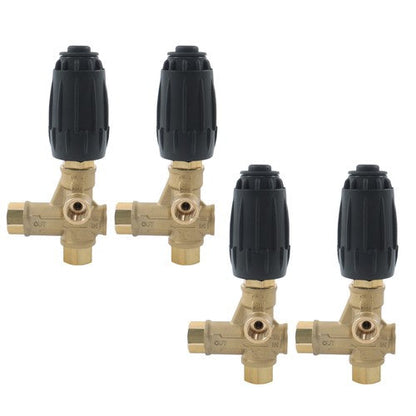 4 Pack Unloader Valve VRT3-310 8GPM 3/8" FNPT 4350PSI Pressure Washer Pump