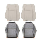 For Chrysler 300C 2005-2010 4PCS Both Side Bottom&Top Seat Cover Lt Gray Leather