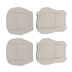 For Chrysler 300C 2005-2010 4PCS Both Side Bottom&Top Seat Cover Lt Gray Leather