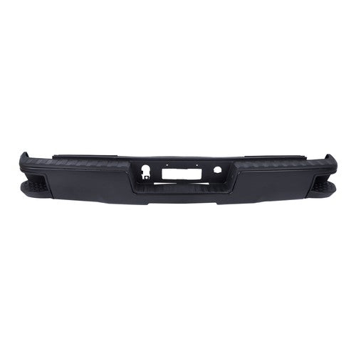 W/o Sensor Holes Steel Black Rear Bumper For Chevrolet Silverado 1500 2014-2018
