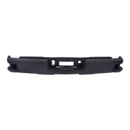 W/o Sensor Holes Steel Black Rear Bumper For Chevrolet Silverado 1500 2014-2018