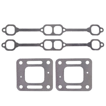 For Mercruiser 5.0 mpi 5.7 350 mag riser block v8 elbow kit Gasket Manifold