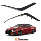 Front Grille Molding Trims Gloss Black for Nissan Altima 2023-2025 LH RH