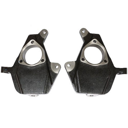 Black 2" Drop Lowering Spindles For Chevy GMC Silverado Sierra 1500 1999-2006