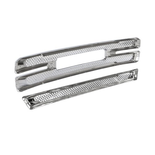 Front Grille Covers Grill Overlay Chrome for GMC Sierra 1500 SLT AT4 2019-2022