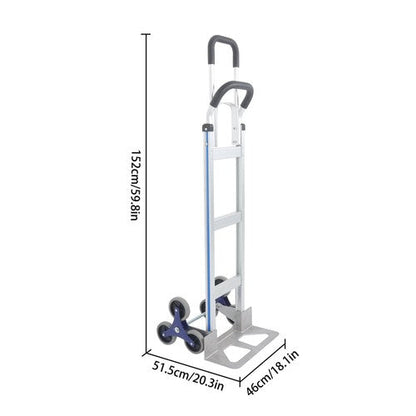 550 lbs Capacity Aluminum Hand Truck Stair Climber 2 in 1 & Handles