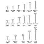 425 Pcs 410 Stainless Steel Self-Tapping Screws, #8 #10 Self-Drilling Set