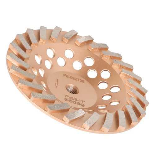 7" Diameter 5/8"-11 Arbor 24 Turbo Grinding Wheels for Concrete and Masonry US