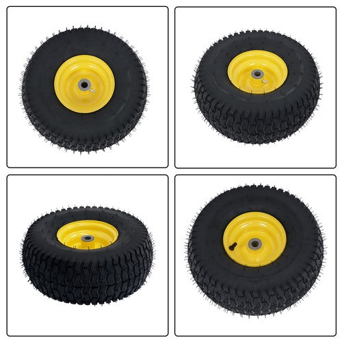15x6.00-6 Lawn Mower and Dump Cart Wheel - 3/4 Inch Axle, 3.25 Inch Hub