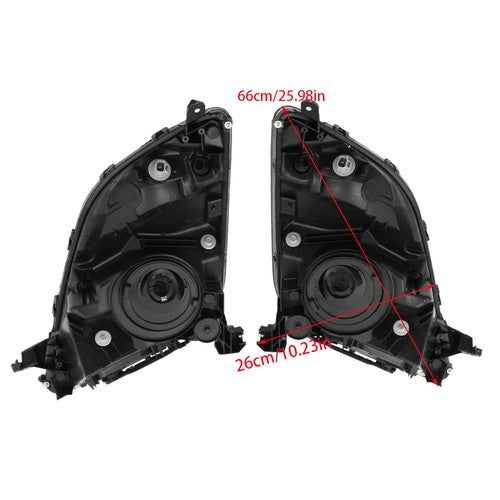 Headlight Black For Toyota Prius 2006 2007 2008 2009 Headlamp Left+Right Side