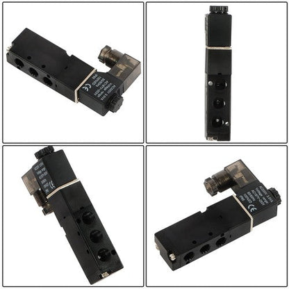 5 Way 1/8" Solenoid Valve Pneumatic Air Control 24 VDC Coil v dc