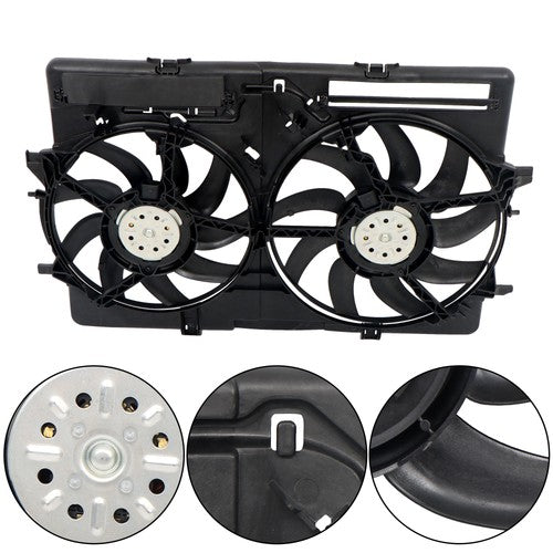 For Audi S4/S5 2013-2015 Dual Radiator Condenser Cooling Fan Assembly AU3115113