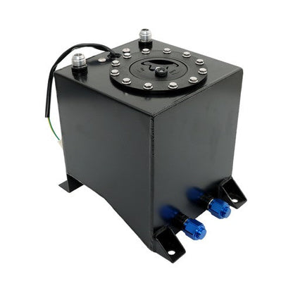 Drifting Fuel Cell Gas Tank+level Sender Black Coated Aluminum Racing 2.5 Gallon