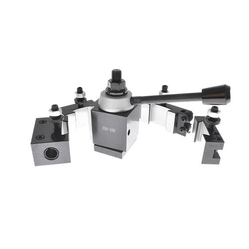6Pcs AXA 250-100 Piston Quick Change Tool Post Holder Set For Lathe 6 - 12"