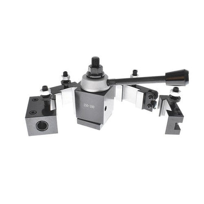6Pcs AXA 250-100 Piston Quick Change Tool Post Holder Set For Lathe 6 - 12"