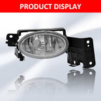 Fit Honda Accord Crosstour 3.5L 2010-2012 Front Bumper Fog Lights Lamp W/Bezel