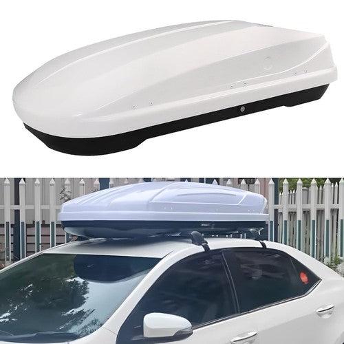 New 14 ft³ ABS Car Roof Top Box Cargo Luggage Carrier 2 Locks Toolless Install