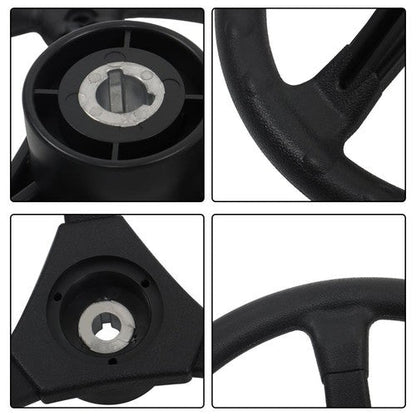 New 15 FT Boat Rotary Steering System Outboard Kit Marine W/ 12.4" Wheel SS13715