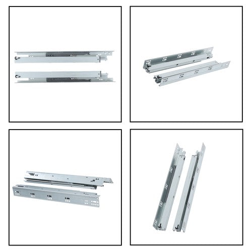 1 Pairs Undermount Drawer Slides 18 inch Undermount Soft Close Drawer Slides