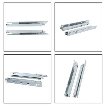 1 Pairs Undermount Drawer Slides 18 inch Undermount Soft Close Drawer Slides