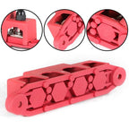 Red 4 Post Busbar Bus Bar Power Distribution Block With Cover 5/16" 12V 250A
