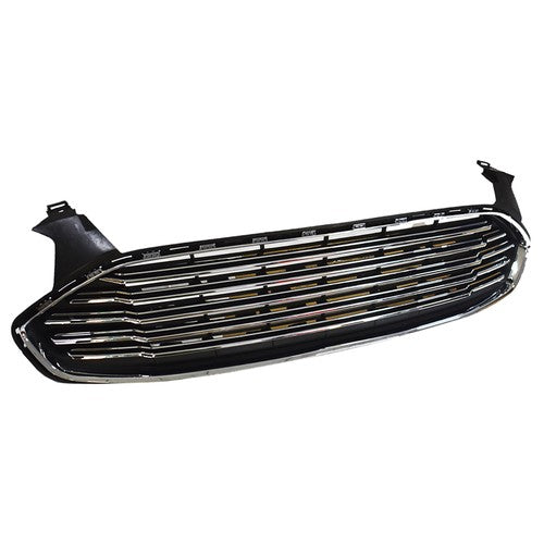 Grille + Front Bumper Combo Plastic Primered For 2013 2014 2015 2016 Ford Fusion