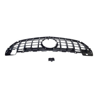 For Mercedes Benz C200 C300 2022-2024 W206 Gloss Black Front Bumper Grille Grill