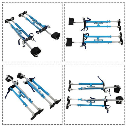 Painting Stilt 36" - 48" Drywall Stilts Adjustable Aluminum Alloy Tool Blue