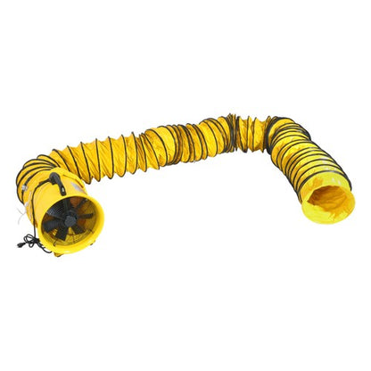 12 in 2300cfm Heavy Duty industrial blower with 25-Foot flexible PVC Hoses