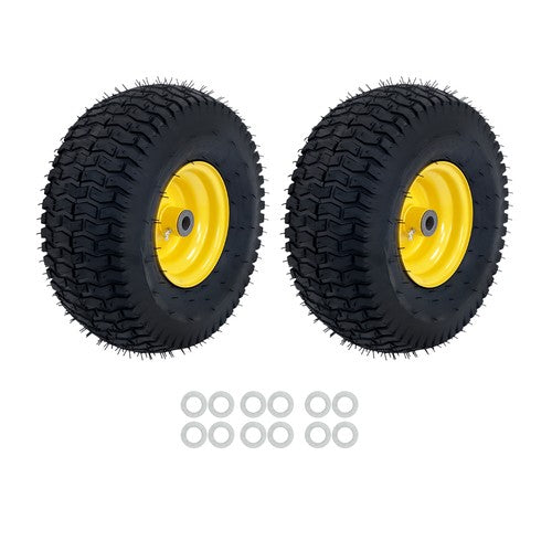 15x6.00-6 Lawn Mower and Dump Cart Wheel - 3/4 Inch Axle, 3.25 Inch Hub