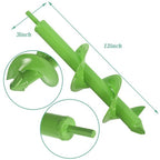 DIY Garden Auger Lime- 3"x12" Drill Bit Hole Digger With Thickened Spirals Green