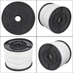 1/8 Inch Hollow Braid Polypro Rope 1000FT 350 Pounds Tensile Strength White