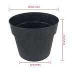 6 Pack 5 Gallon Plastic Nursery Pots Heavy Duty Garden Flower Plant Pots