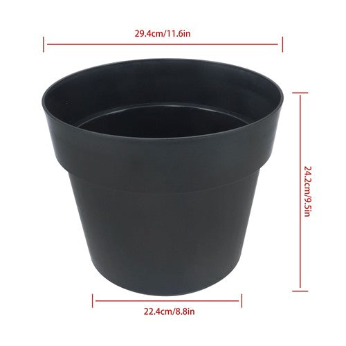 6 Pack 5 Gallon Plastic Nursery Pots Heavy Duty Garden Flower Plant Pots
