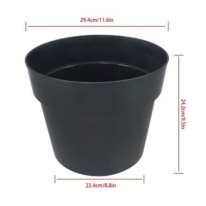 6 Pack 5 Gallon Plastic Nursery Pots Heavy Duty Garden Flower Plant Pots