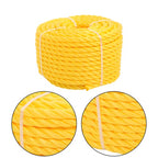 1/2in x 100 Feet 3 Stranded Orange Yellow Polypropylene Braided Rope