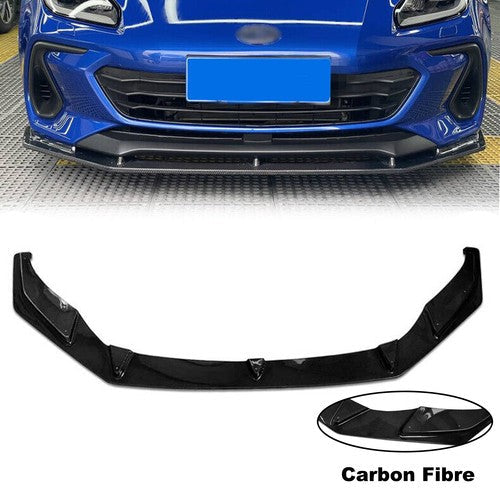 Fits 2022-2023 Subaru BRZ ZD8 Front Bumper Carbon Fiber Lip Spoiler Body Kit