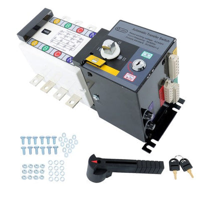 1PC ATS 160A 4 Poles 110V 220V Grid to AC Generator Automatic Transfer Switch
