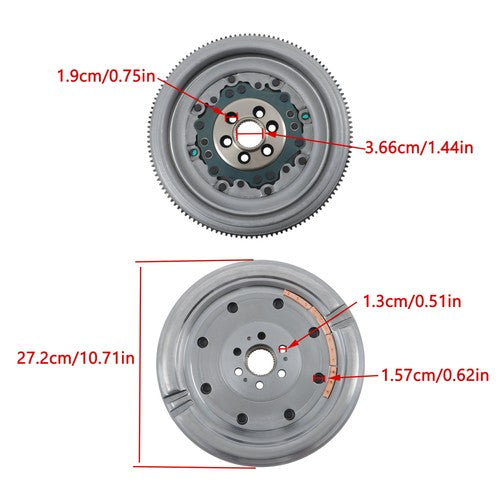 Dual Mass Flywheel For Volkswagen Jetta 2009-10 For Audi A3 2010 2011 2013 2.0L