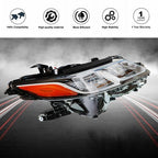 Headlight Lamp Passenger RH Side Black Housing For Toyota Camry L/Le/Se 2018-19