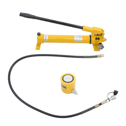 30 Ton Hydraulic Jack Power Ram Kit and CP-700 Manual Hydraulic Hand Pump