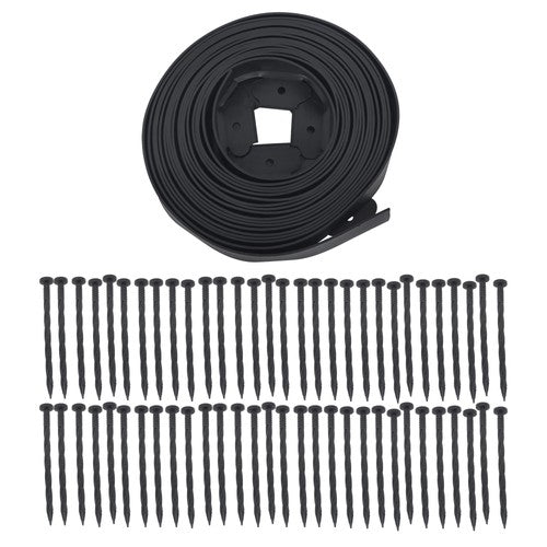 No-Dig Garden Edge Lawn Border L-shaped Landscape Edging Border Kit 40 FT