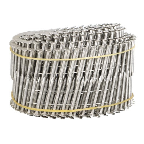 3600Pcs 15 Degree Wire Coil 1-1/4” ×.09” Ring Shank Stainless Steel Siding Nails