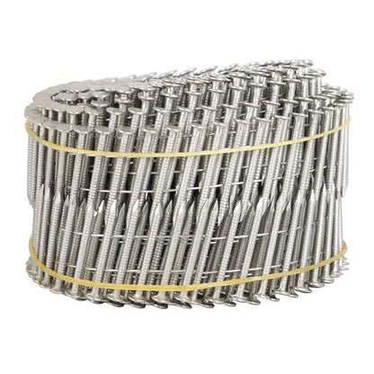 3600Pcs 15 Degree Wire Coil 1-1/4” ×.09” Ring Shank Stainless Steel Siding Nails