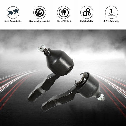 For Nissan 350Z Infiniti G35 03-04 RWD New Front Control Arms Tierods Sway Bars
