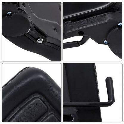 Universial Fold Seat  for Forklift Tractor with Adjustable Angle Back Slide New