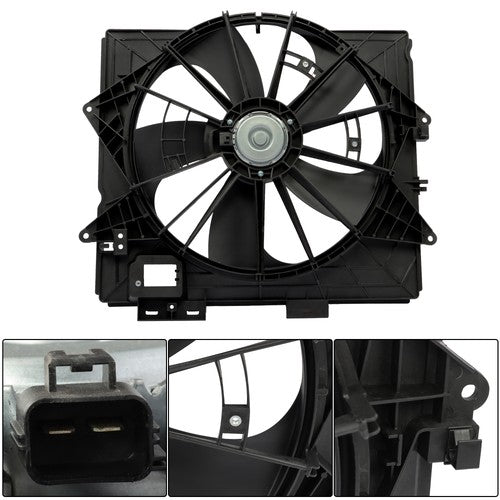 622930 Radiator Condenser Cooling Fan Assembly For Cadillac CTS 2009 2010-2013