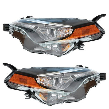 For Toyota Corolla L Le Eco 2017-2019 Headlight Projector Set Halogen L+R Clear