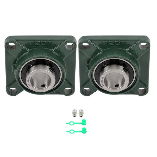 2 Pack UCF207-20 Flange Pillow Block Bearing, 1-1/4 inch Bore, Self-Alignment