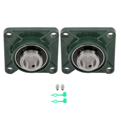 2 Pack UCF207-20 Flange Pillow Block Bearing, 1-1/4 inch Bore, Self-Alignment